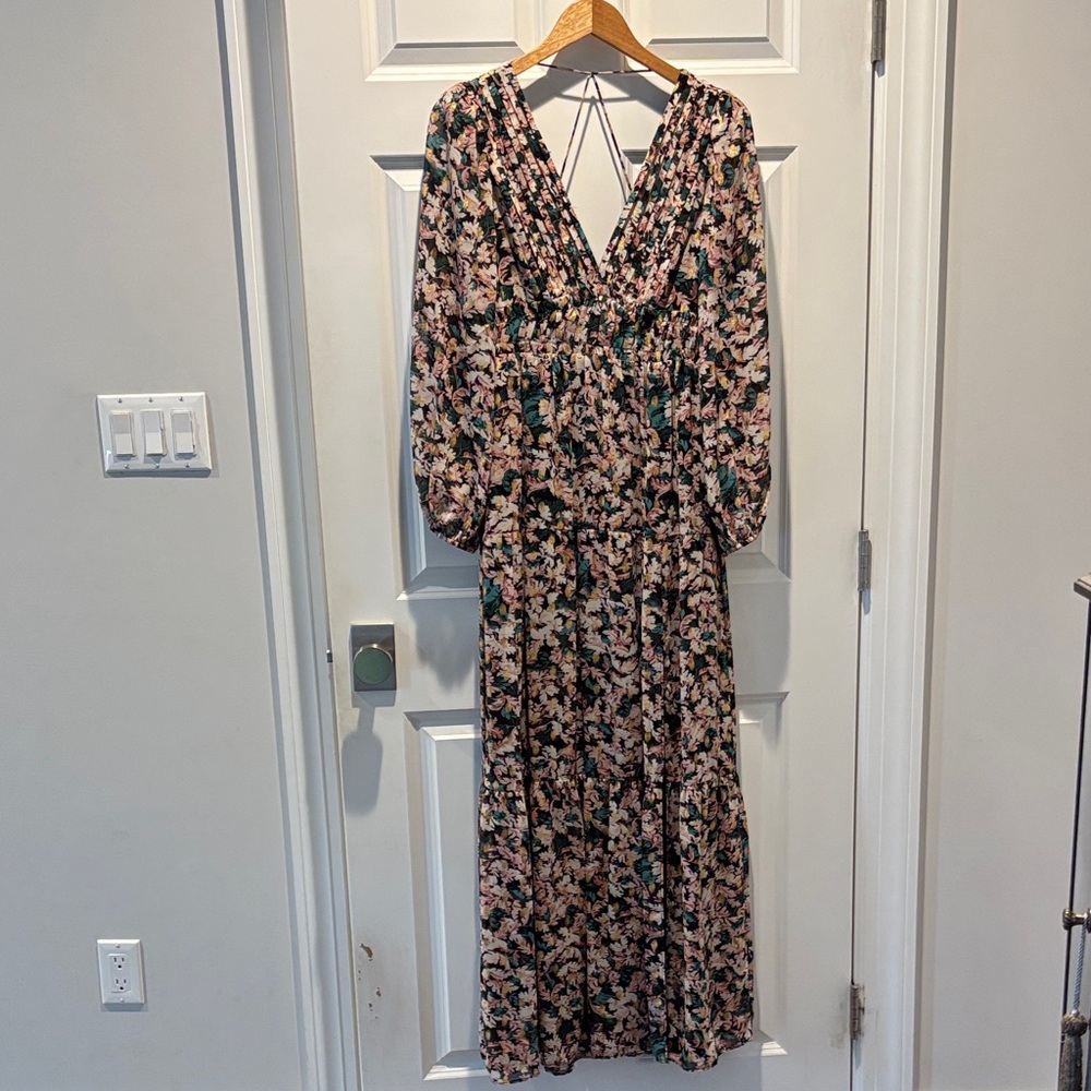 Astr the label - Long Sleeve Backless Maxi Dress